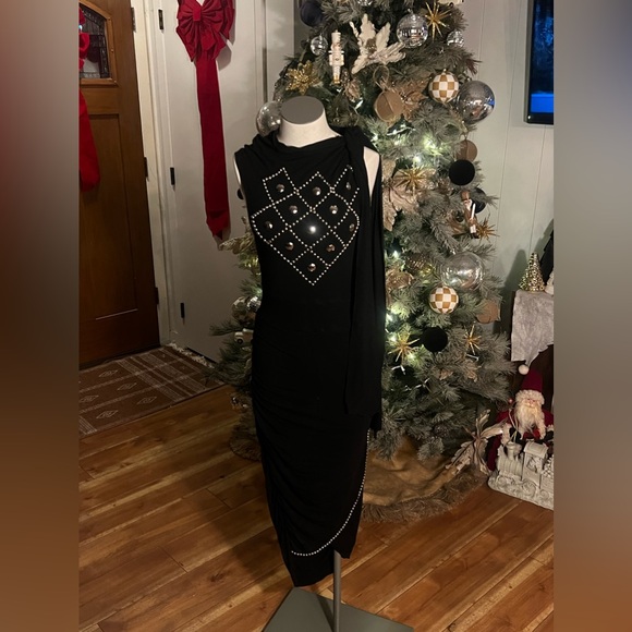 Rock ‘N Karma Unique Tie Sleeve Dress Medium - Picture 1 of 6